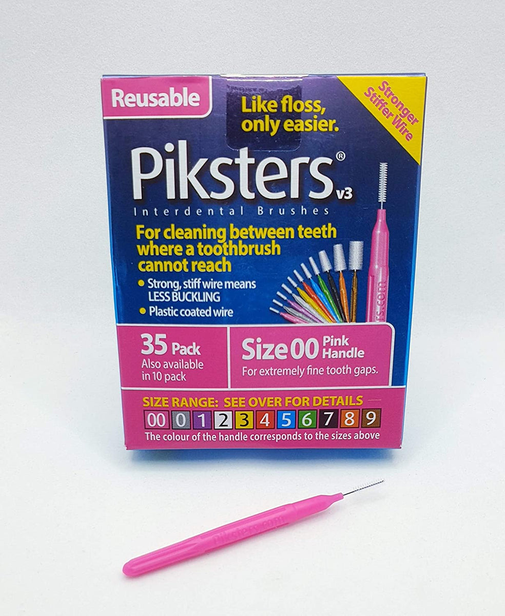 Piksters Interdental Brush 35Pk Sizes 00 to 6 Interdental Brush Buyer's Club