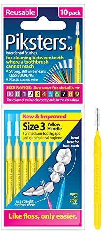 Piksters Interdental Brush 10Pk Sizes 00 to 6